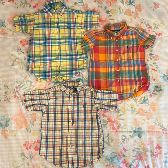 Ralph Lauren Other - Ralph Lauren 4T Collection. 5 SS Plaid Shirts. 1 Polo. 8 total items.